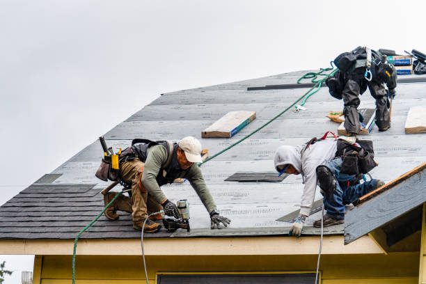 Professional Roofing technician working in Woodville, MA